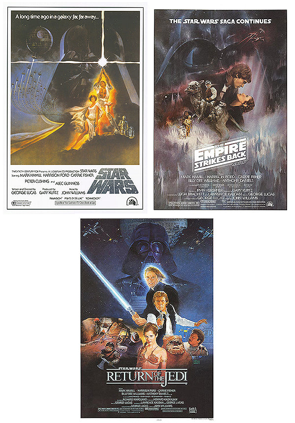 スターウォーズ star wars ポスター EP4～6コレクション 額入り Star