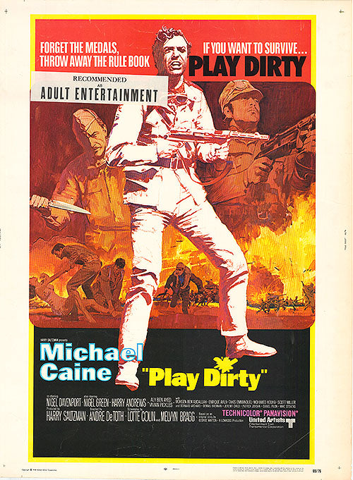 “Play Dirty” Original One Sheet Poster - Film Poster - Movie Poster