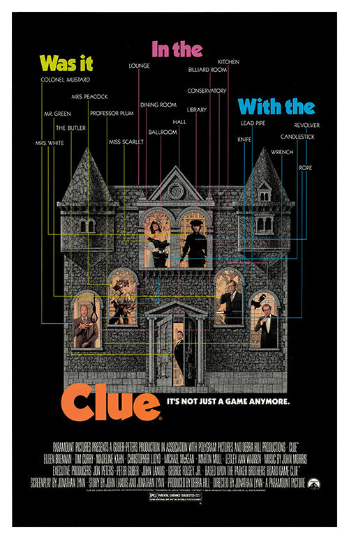 Clue Movie Poster TCR Announces Cast And Team For The