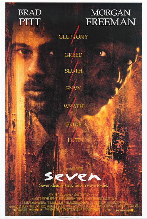 【非売品】BRAD PITT INTEGRAL SEVEN ポスター Seven Posters - Buy Seven Poster Online - Movieposters.com