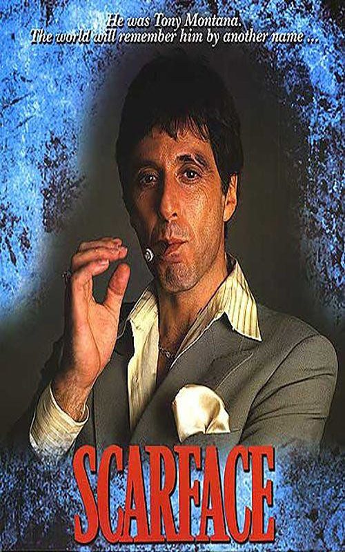Scarface Movie Poster 11"x17" - Al Pacino, Brian De Palma, No Border