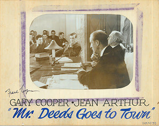 Mr. Deeds goes to town