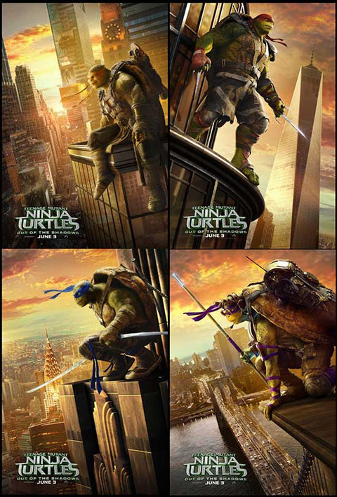 Teenage Mutant Ninja Turtles: Out of the Shadows (set of 4)