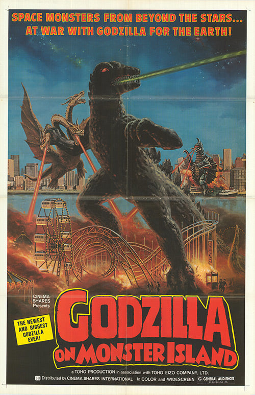 GODZILLA ON MONSTER  USオリジナル映画ポスター Godzilla King of the Monsters Poster 11x17 Warner Bros