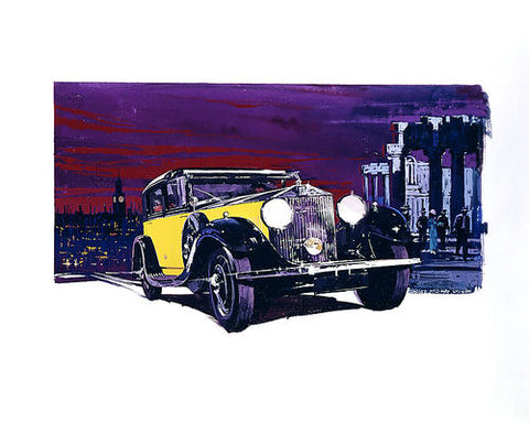 Yellow Rolls Royce