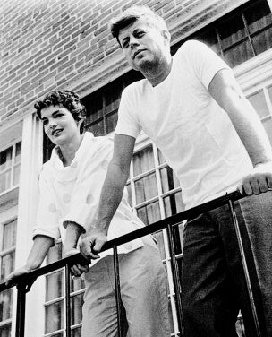 John F Kennedy and Jackie Kennedy