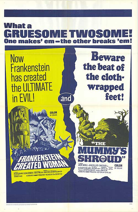 Frankenstein Created Woman and Mummy's Shroud
