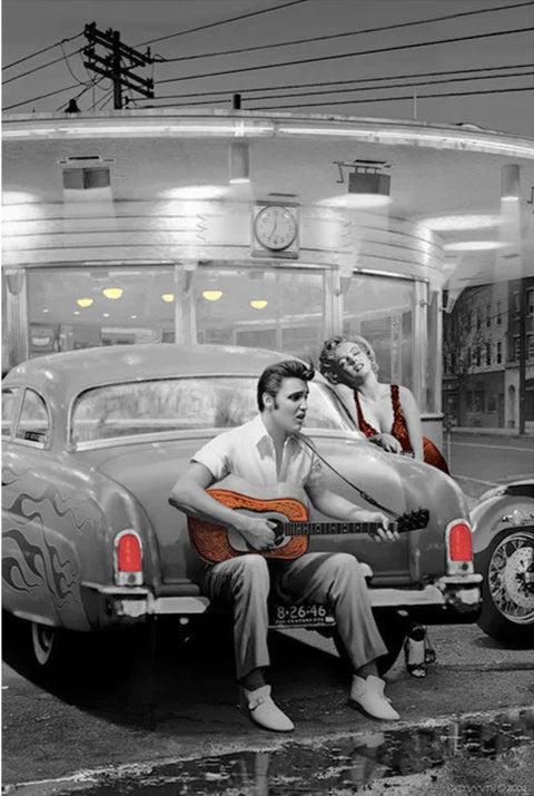 Elvis Presley and Marilyn Monroe