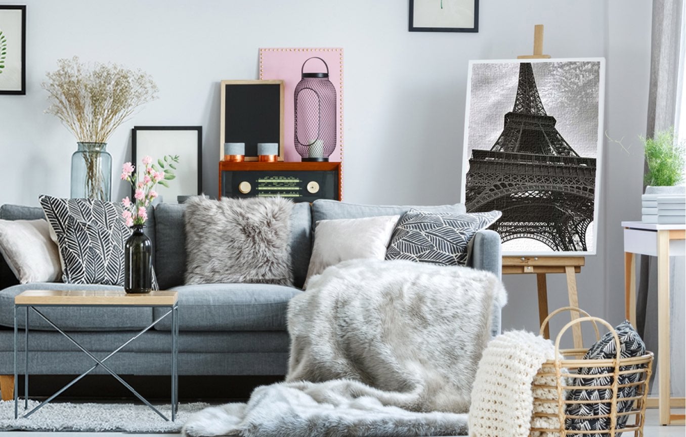Posters on canvas frames