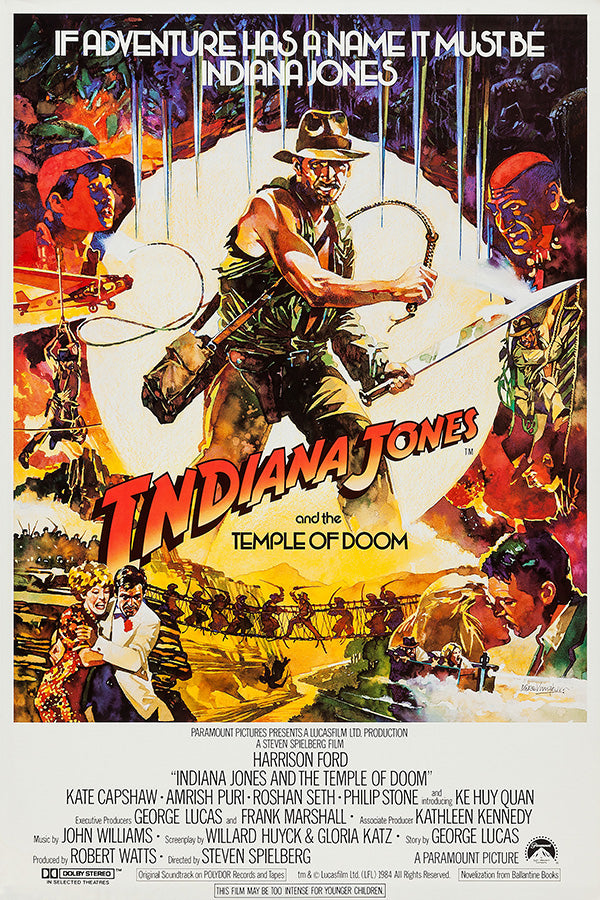 INDIANA JONES and the TEMPLE OF DOOM チラシ Indiana Jones & the Temple of Doom Original Italian Movie