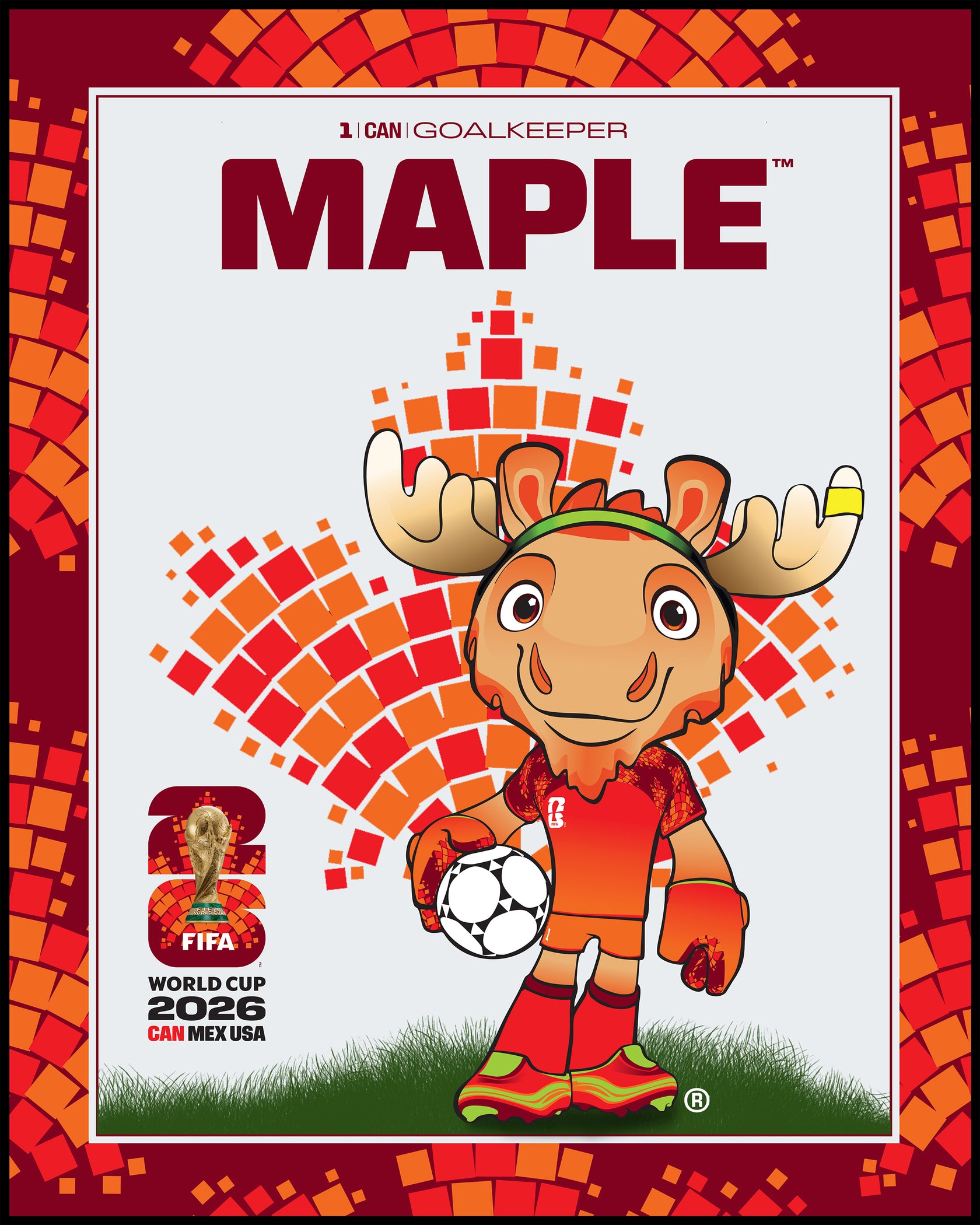FIFA World Cup 2026™ - Canada Mascot Poster