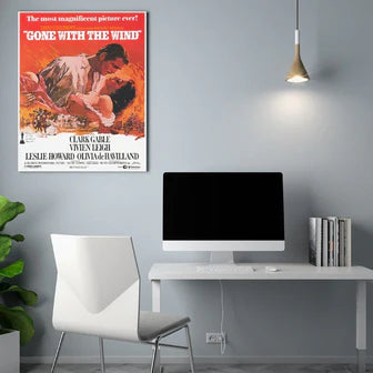 Canvas mounting for movie posters