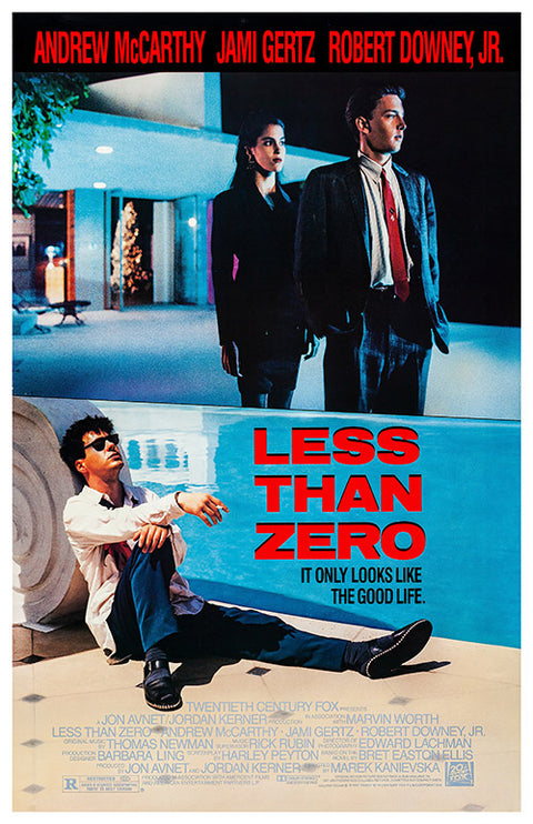 Less Than Zero Poster less-than-zero-poster