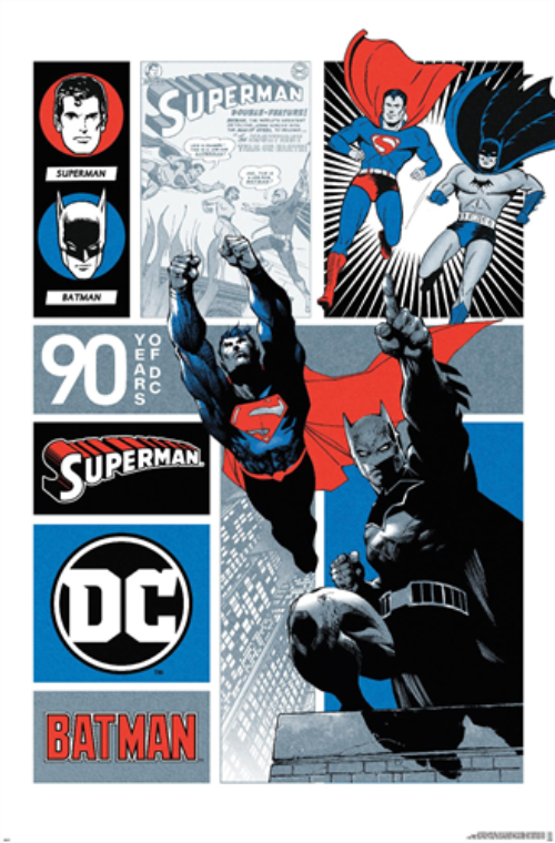 90 years of DC Comics - Batman and Superman