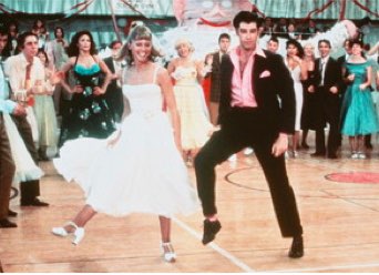 Danny and Sandy from the movie Grease