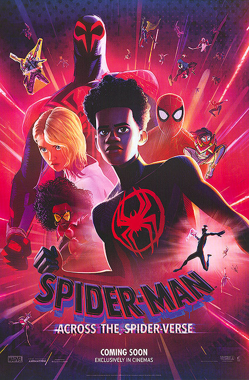 Poster Su Tela Spider-Man Across The Spider-Verse – 30x45 Cm – Stampa Alta Qualità Per Camera Da Letto, Ufficio, Regalo – Senza Cornice