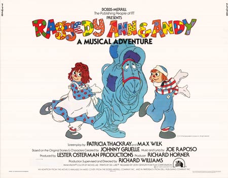 アンとアンディーの大冒険　USオリジナル映画ポスター Raggedy Ann and Andy Posters - Buy Raggedy Ann and Andy Poster