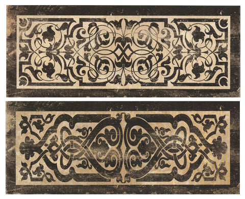 Antique Scroll Panel