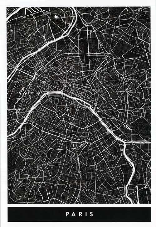 Minimalist Map - Paris