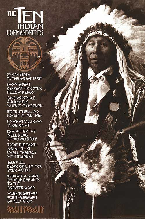 Indian-Ten Indian Commandments