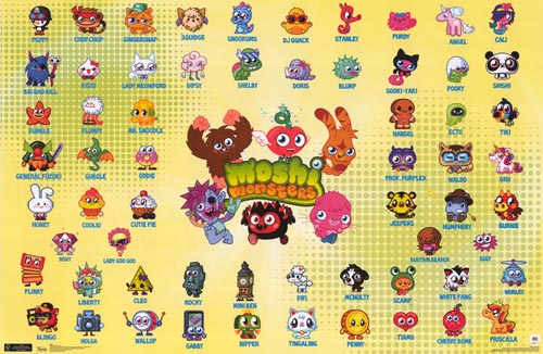 Moshi Monsters Posters - Buy Moshi Monsters Poster Online