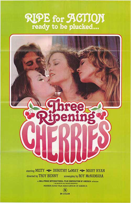Three Ripening Cherries