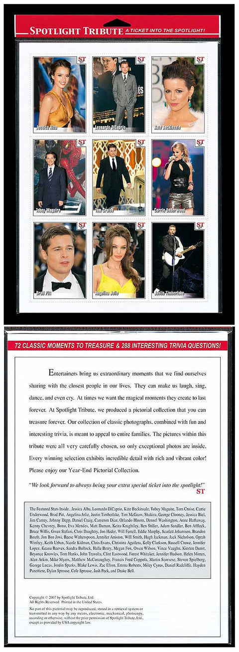 Celebrity Trivia Cards
