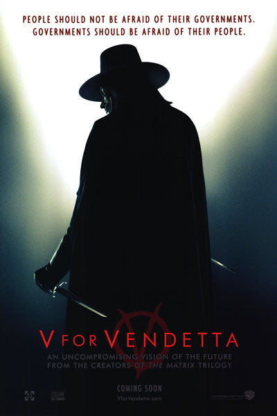 V For Vendetta Movie Poster - 'Freedom Forever' - 24x36 Inches NEW