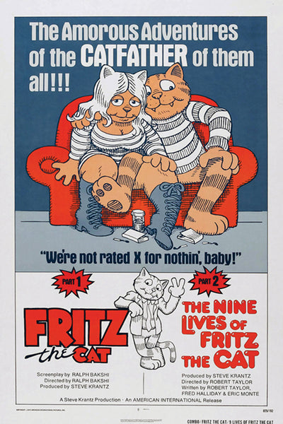 Domestic cat/フンデルトヴァッサー/ポスター Fritz The Cat Posters - Buy Fritz The Cat Poster Online
