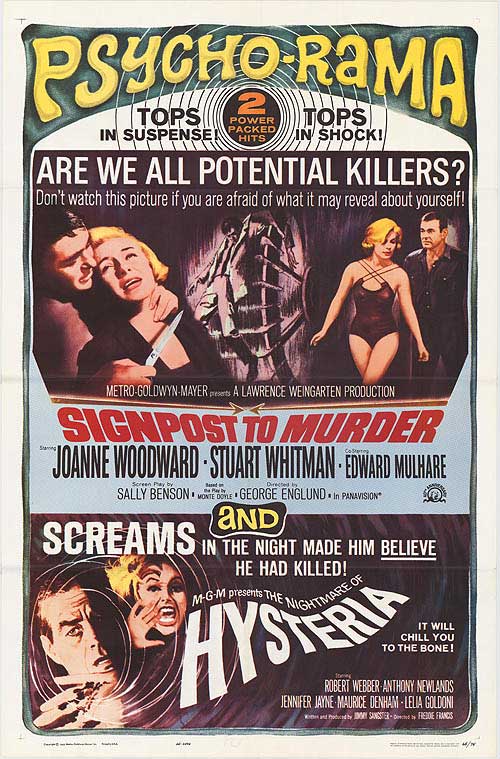 Signpost To Murder and Hysteria